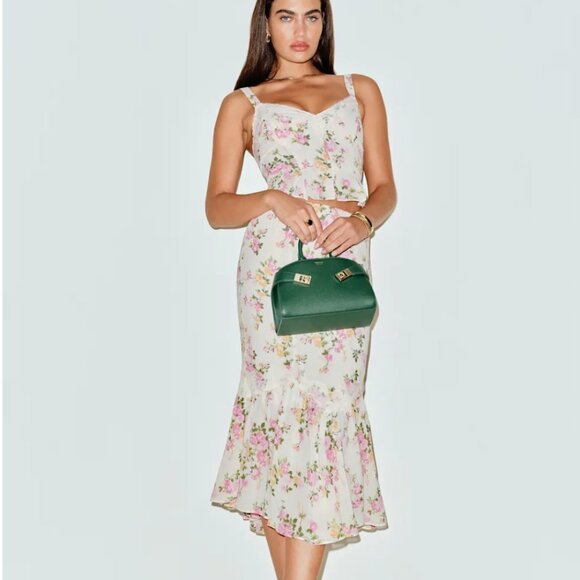 Reformation Petites Sarita Two Piece Ivory - Size 4P - Picture 1 of 2